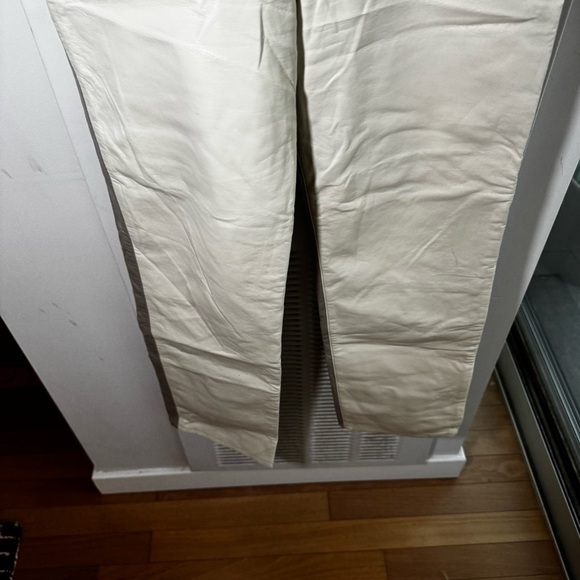 AGOLDE two tone panel leather straight leg pants - Picture 4 of 7